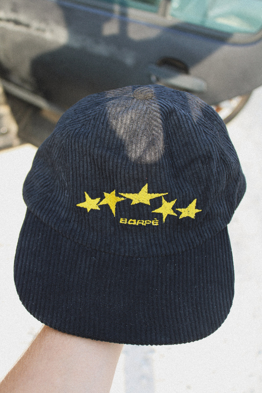 Cap "STARWAY" Borpè Black Corduroy