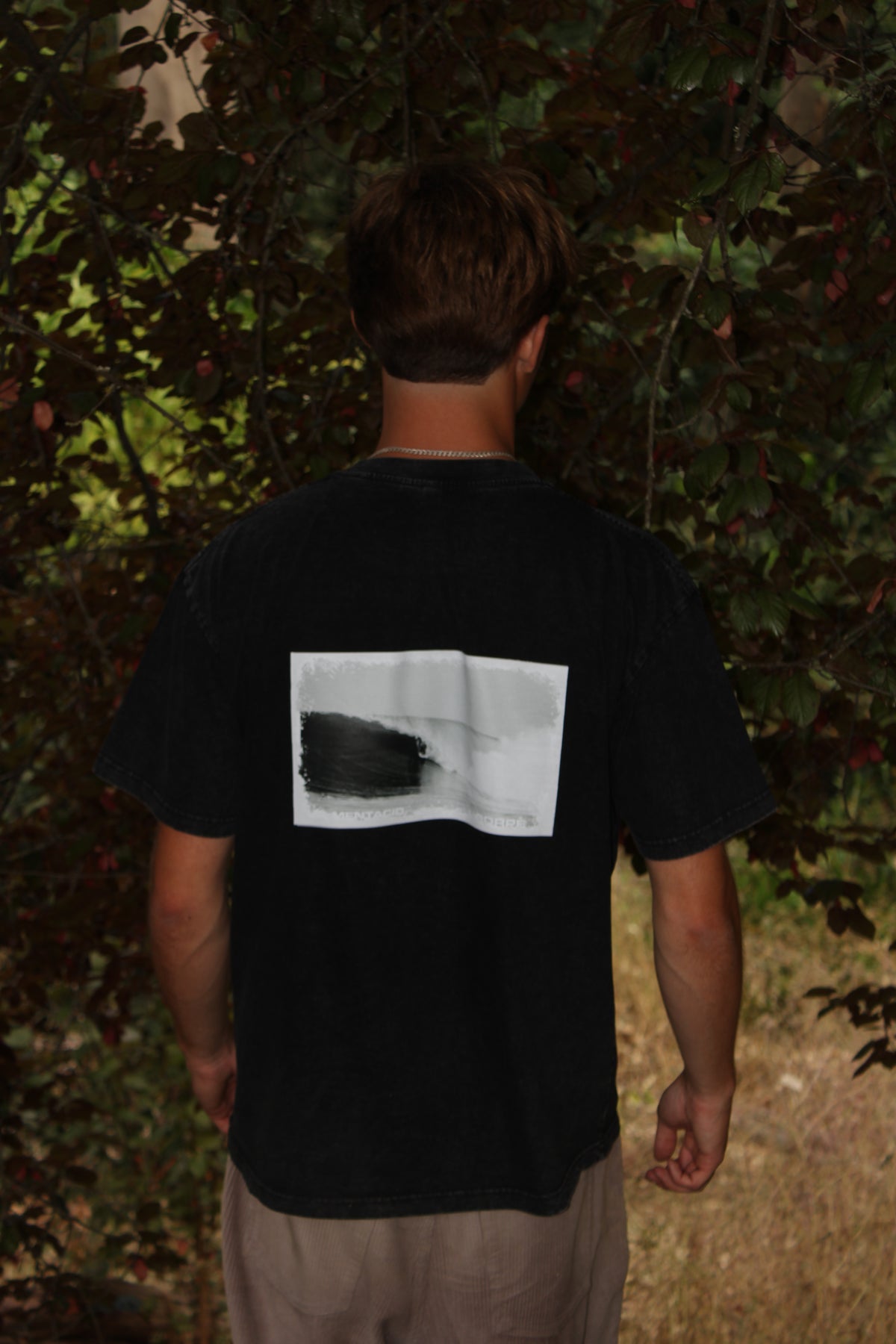 T-shirt "MENTACID" Black Washed