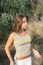 Women's Top "STAR WAY" Olive