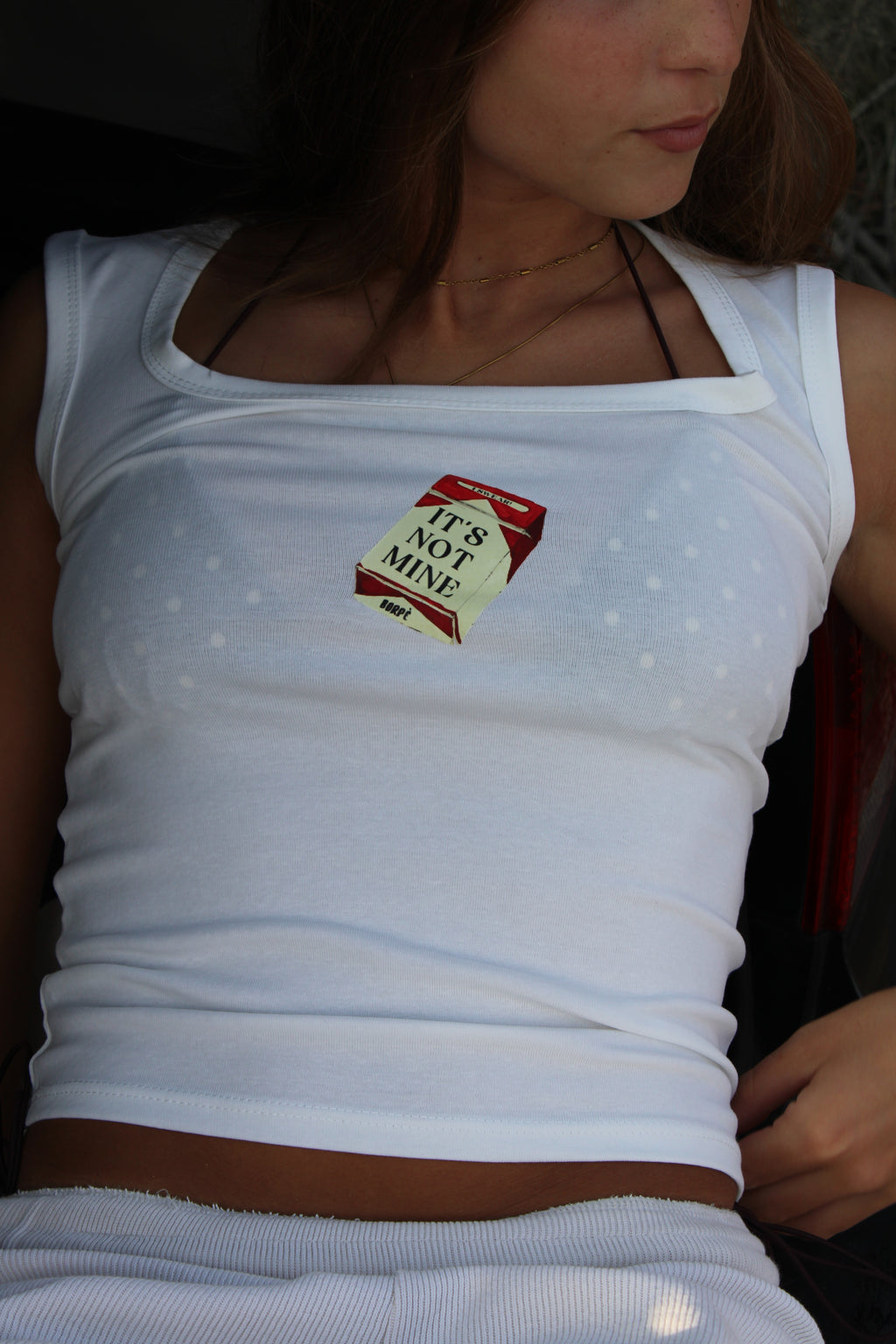 Women's Top "IT´S NOT MINE" White